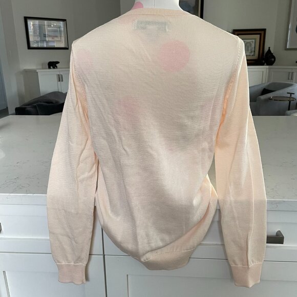 Amazon Essentials Casual Lg Slv V Neck Lightweight Knit Sweater Ecru Sz M NWT - Picture 5 of 13